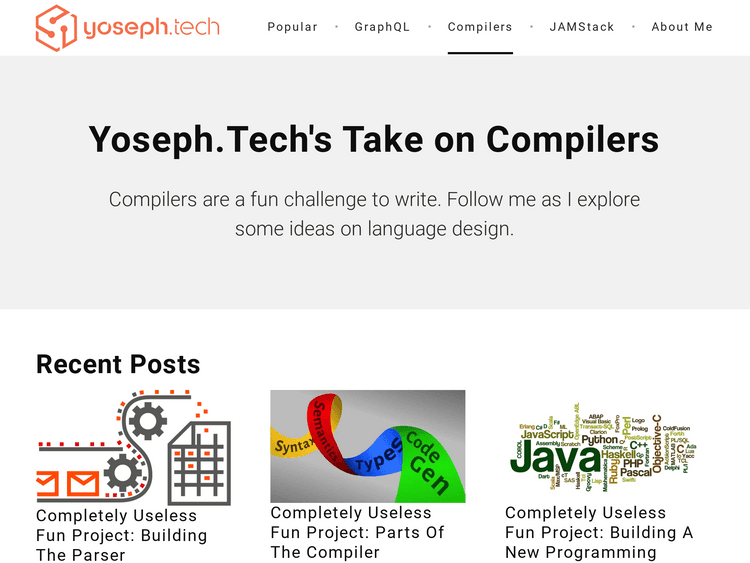 Screenshot of Yoseph.tech