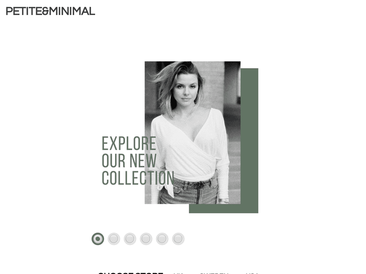 Screenshot of Petite & Minimal Concept Store DEMO