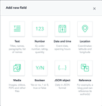 There are loads of field types available!